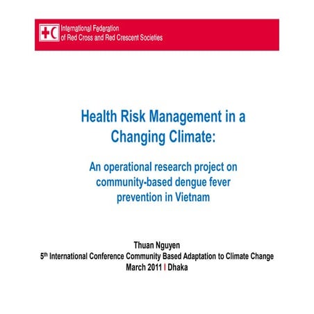 Session 20 - IFRC/Thuan Nguyen - health risk management research