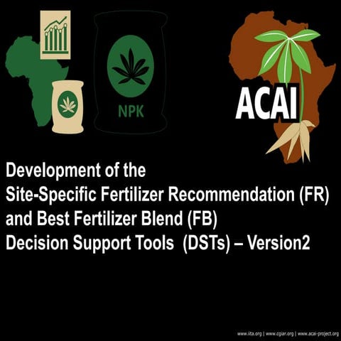 Session 2 1 Development of the Site Specific Fertilizer Recommendation (FR) a...