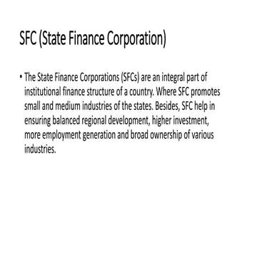 SFCs | DOC