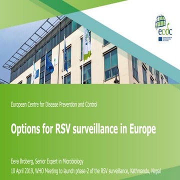 Options for RSV surveillance in Europe
