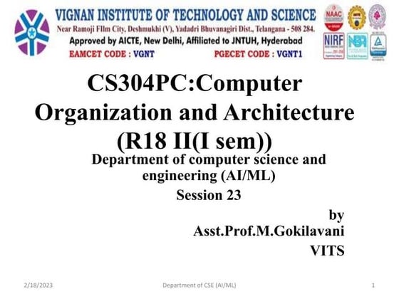 Restoring and Non-Restoring division algo for CSE | PPT