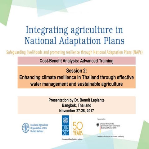 Thailand UNDP-GIZ workshop on CBA - Enhancing resilience in Thailand through ...