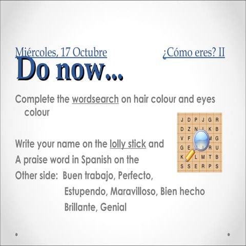 ¿Cómo eres? Part 2