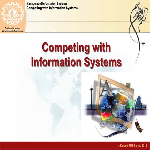 Session#2; competing with information systems