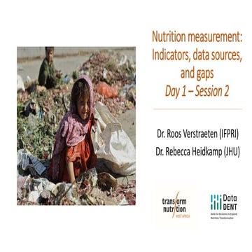 Nutrition measurement:Indicators, data sources, and gaps