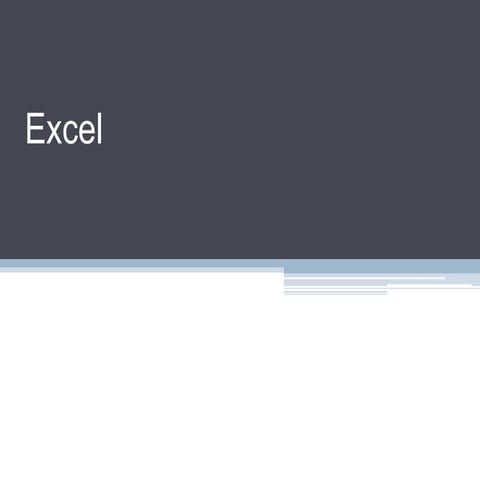 Excel features