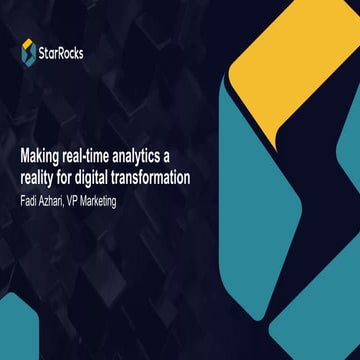 Data Con LA 2022 - Making real-time analytics a reality for digital transform...