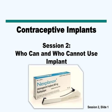 Session 2 implanon next training module