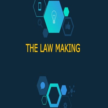 Session 2 Law Making. Fundamentals of law NEU | PPTX