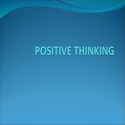 Session 2 positive thinking and attitude ( SMS )