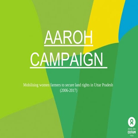 AAROH CAMPAIGN: Mobilising women farmers to secure land rights in Uttar Prade...