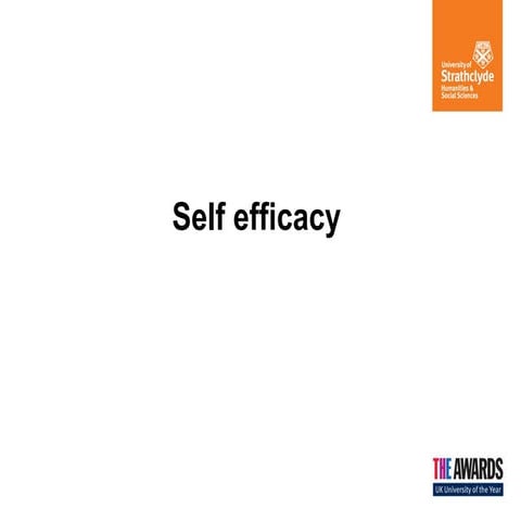 Self efficacy