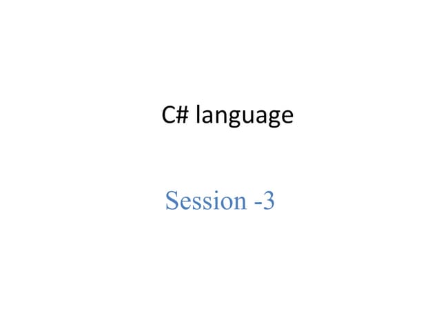 ASP.NET Session 3