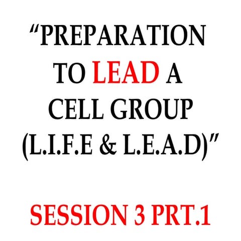 Session 3 - 4- 5 Preparing, Structure, how to open and methodology of a ...