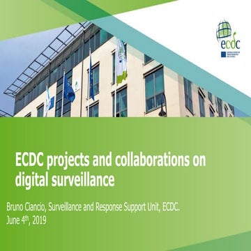 ECDC projects and collaborations on digital surveillance