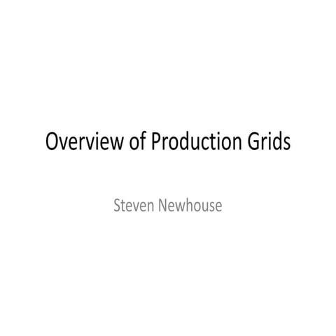 Session 33 - Production Grids