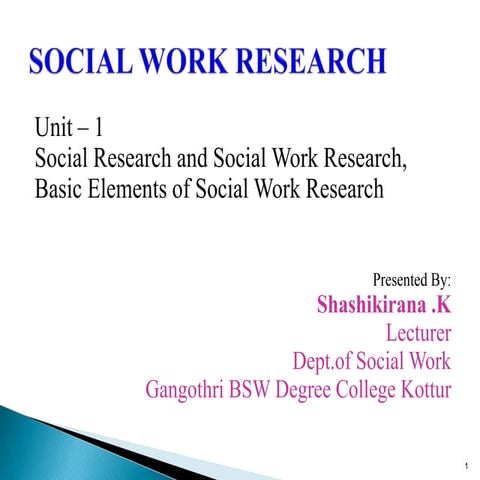 BASIC ELEMENTS of social work research  final.ppt