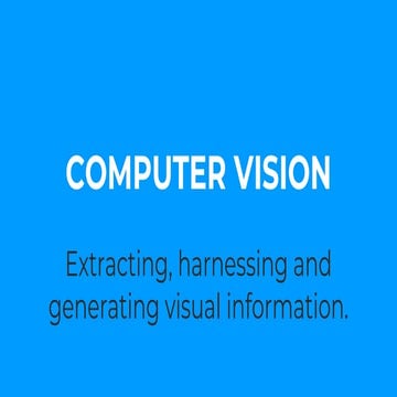 A.I. in the Enterprise: Computer Vision