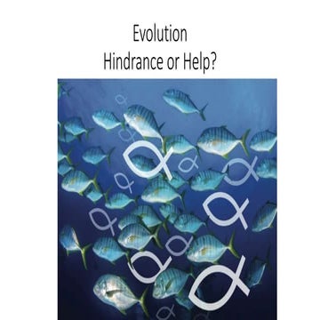 Session 3 Science and Christianity: Evolution