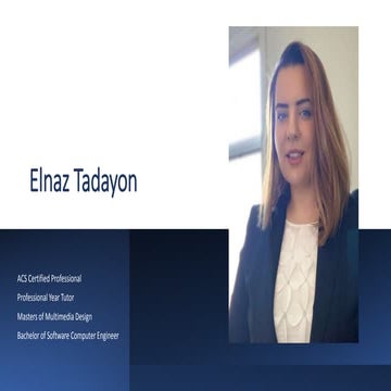 Use of GitHub for Eportfolios Elnaz Tadayon 