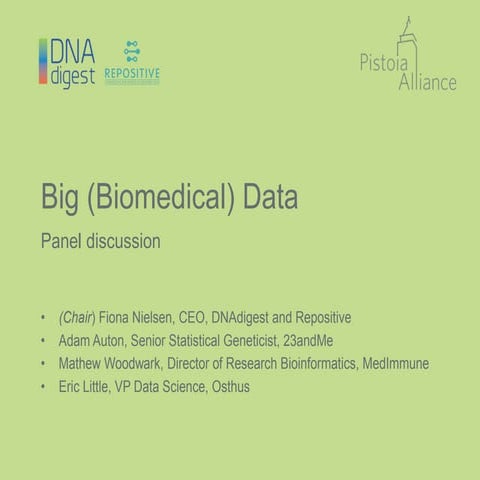 Session 3 - big (biomedical) data