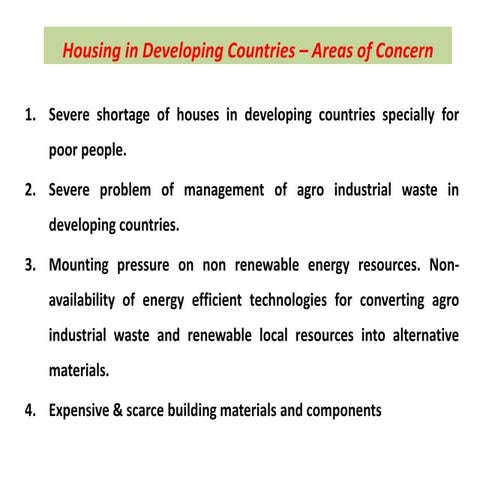 Session 3 low cost housing