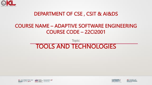 Continous delivvery devops Tools  Technologies.pptx
