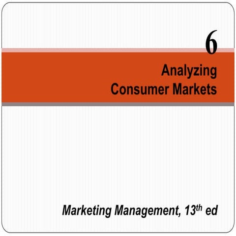 Analyzing Consumer Markets