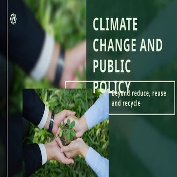 Climate Change and Public Policy in the Philippines
