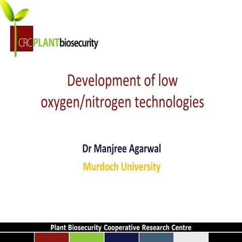 Session 4: Development of low oxygen / nitrogen technologies