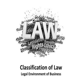 Classification of law - Legal Envir...