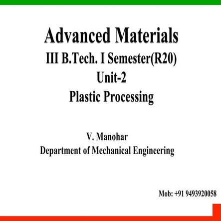 Plastic Processing .pptx