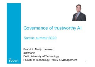 Governance of trustworthy AI