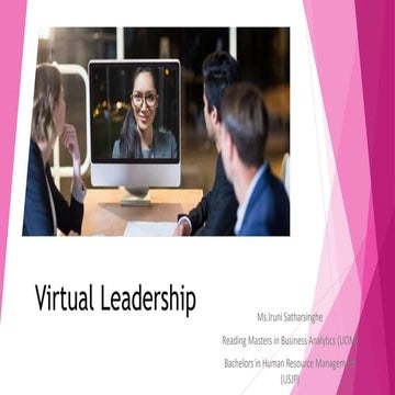 Virtual Leadership and the managing work