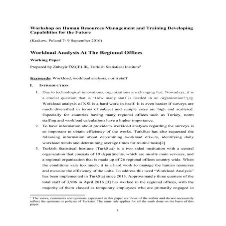 Workload Analysis | PDF