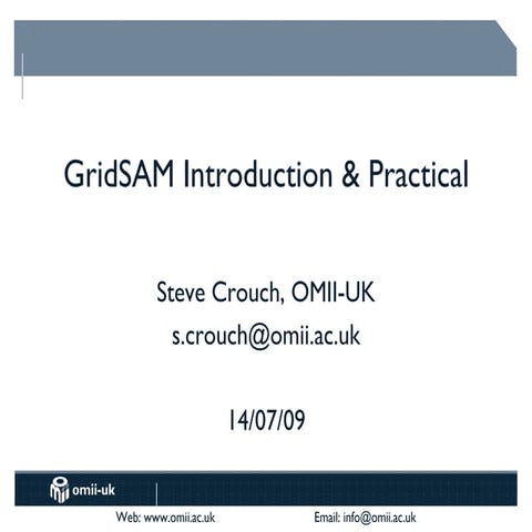 Session 42 - GridSAM