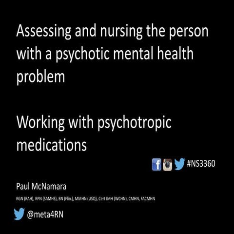 Psychosis and Psychotropic Meds