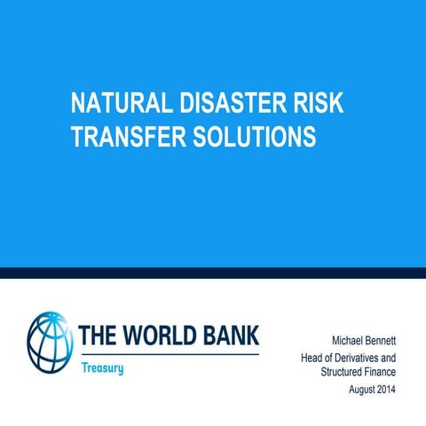 Natural Disaster Risk Transfer Solutions | PDF