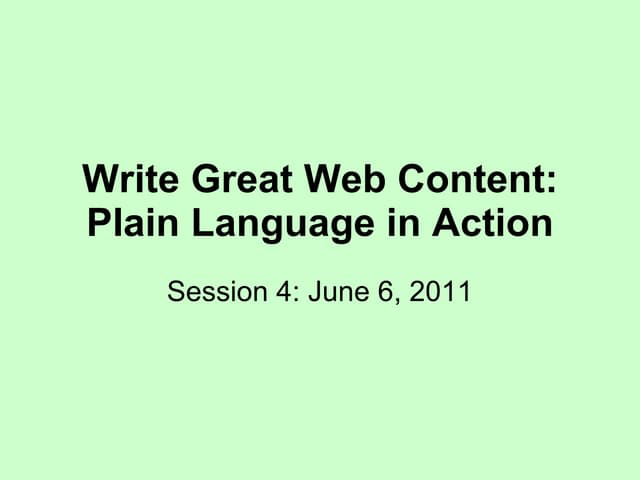 Session4  pl online_course_6_june2011