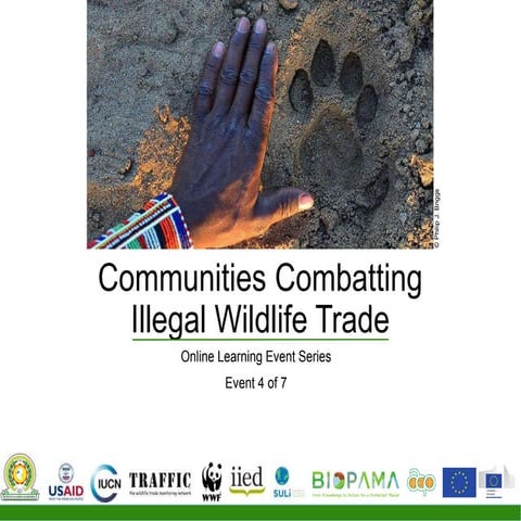 Communities Combating Illegal Wildlife Trade session four | PPTX