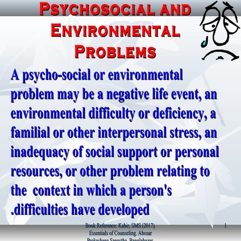 Psychosocial and Environmental Problems