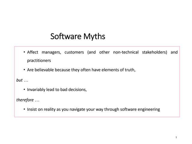 Software Myths