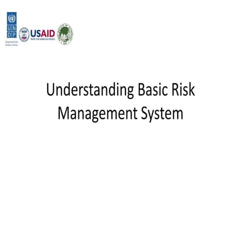 Understanding Basic Risk Management System -  Session 5 Managing Project Prep...