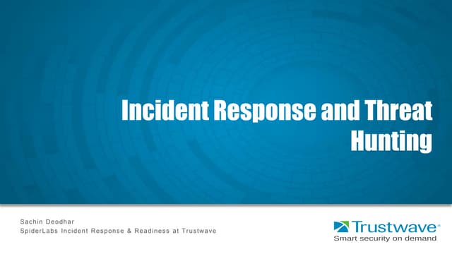 Threat Hunting - Moving from the ad hoc to the formal