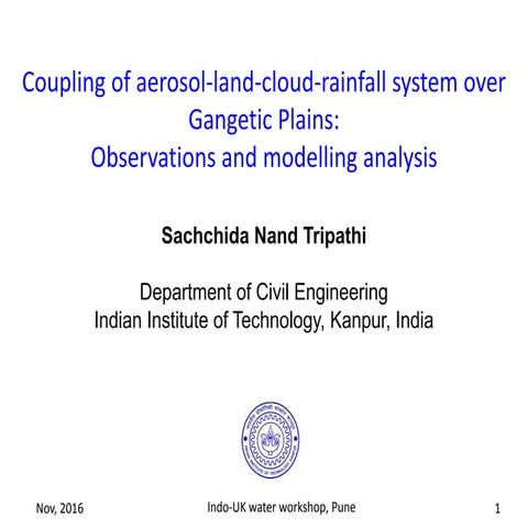 IUKWC Workshop Nov16: Developing Hydro-climatic Services for Water Security –...