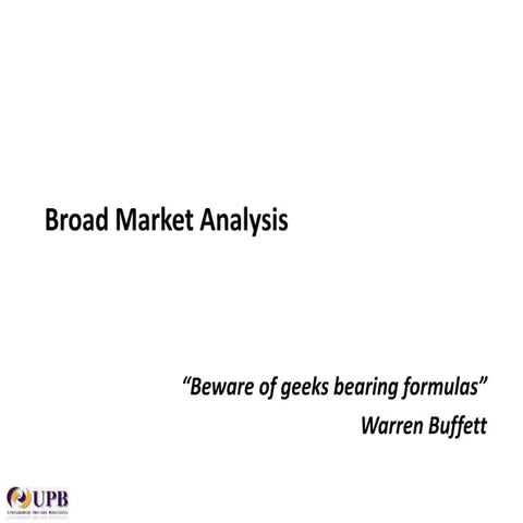 Broad Market Analysis (session 5)