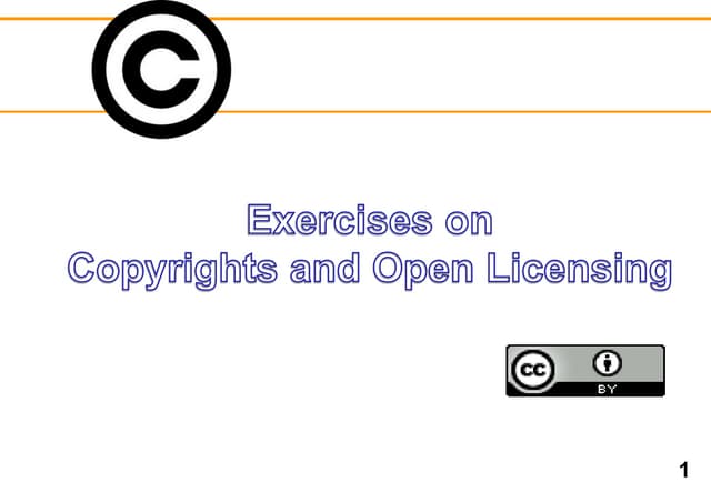 Exercises on Open Licensing