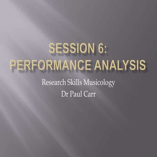 Session 5 performance analysis 1