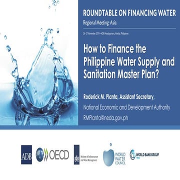 Presentation - Fifth Roundtable on Financing Water - Mr. Roderick M. Planta