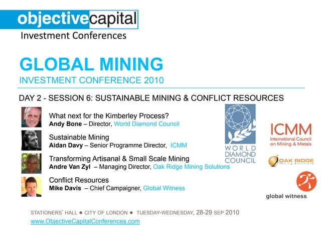 Day 2 - Session 6: Sustainable Mining & Conflict Resources